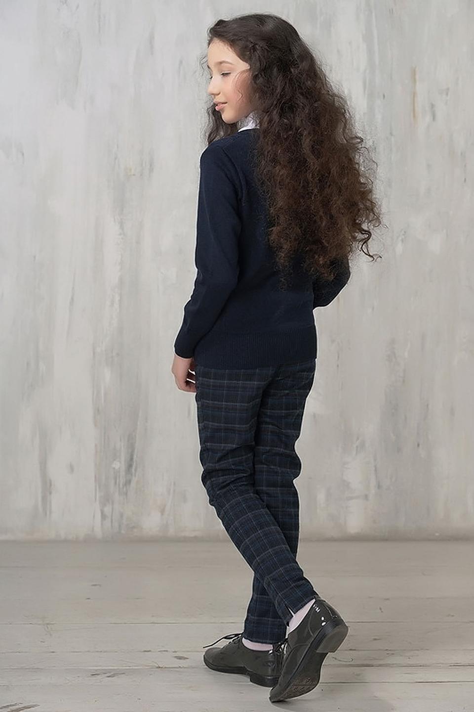 Кардиган для девочки VAY темно-синий на молнии