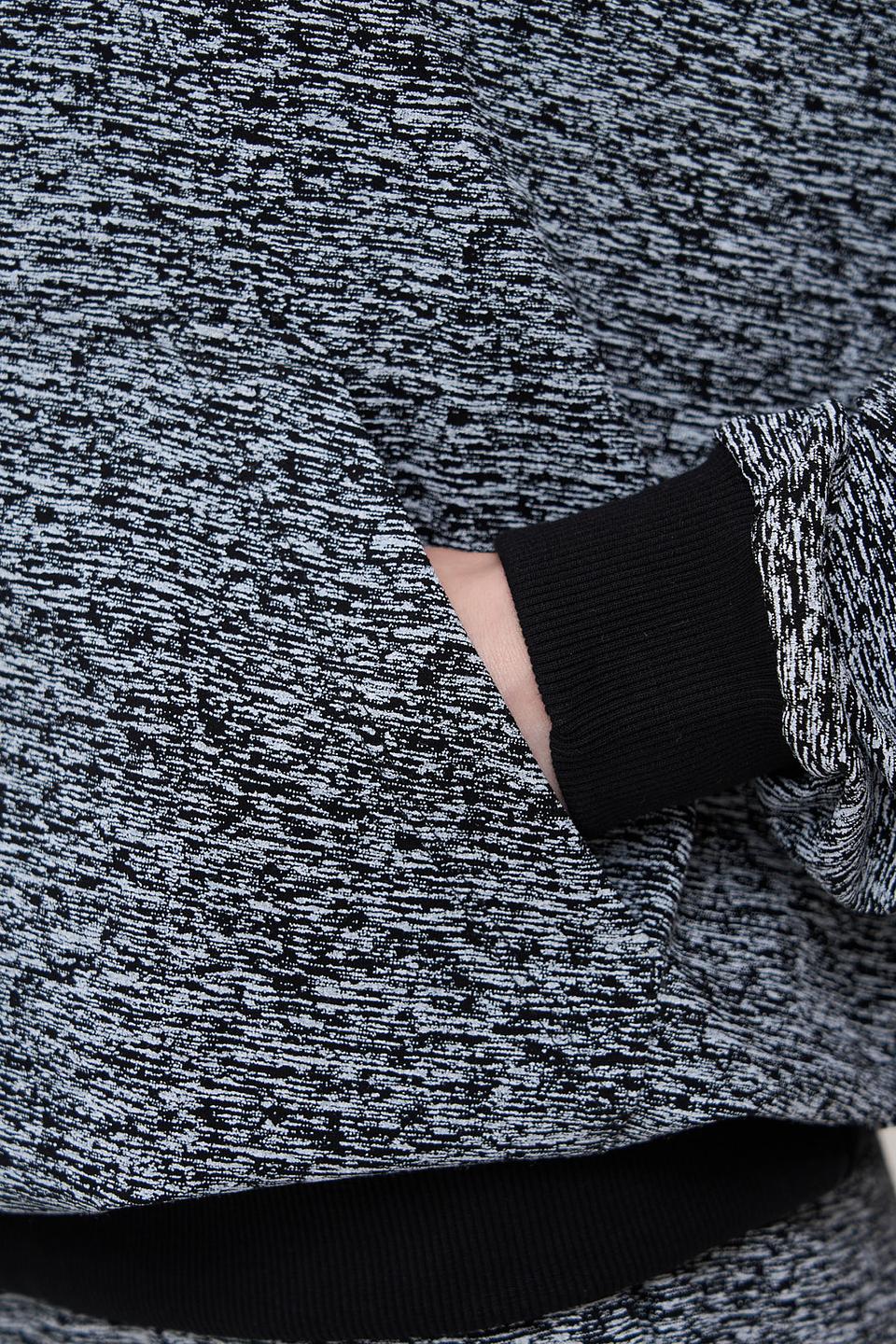 Толстовка VAY с меланжевым принтом