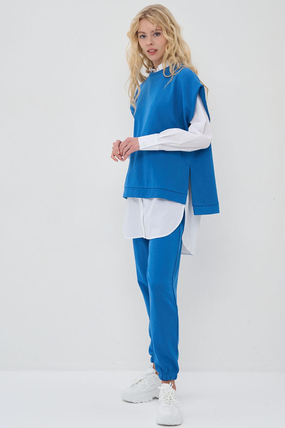 Брюки VAY спортивные синие