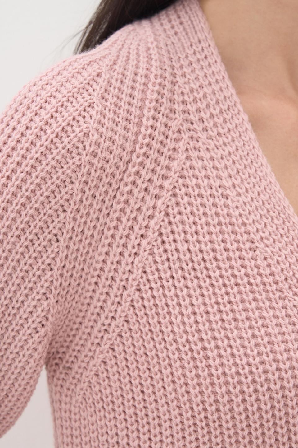 Кардиган BE YOU вязаный розовый