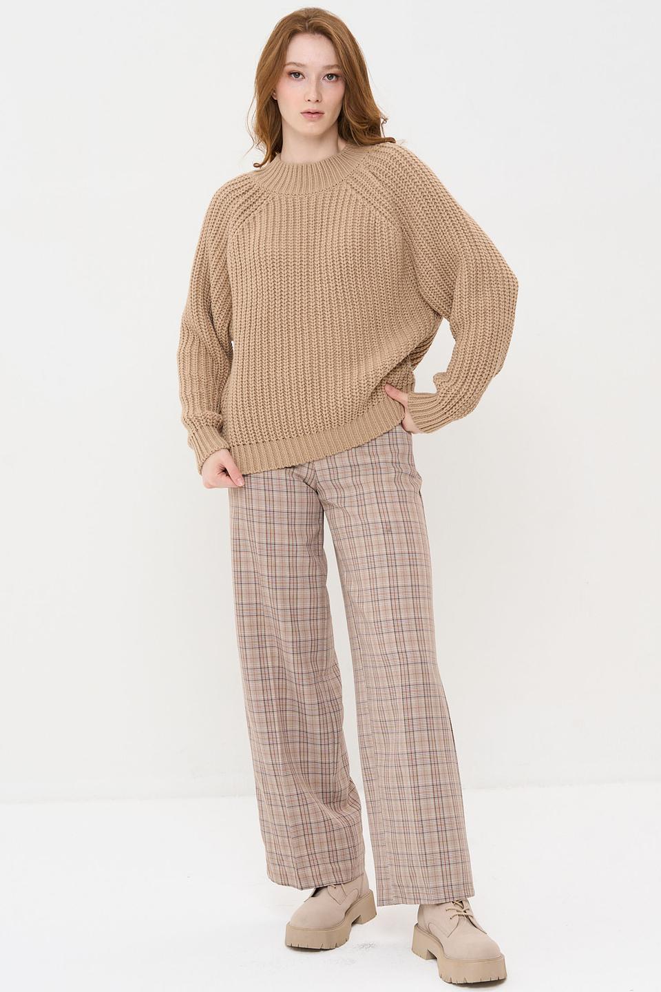 Джемпер BE YOU вязаный бежевый