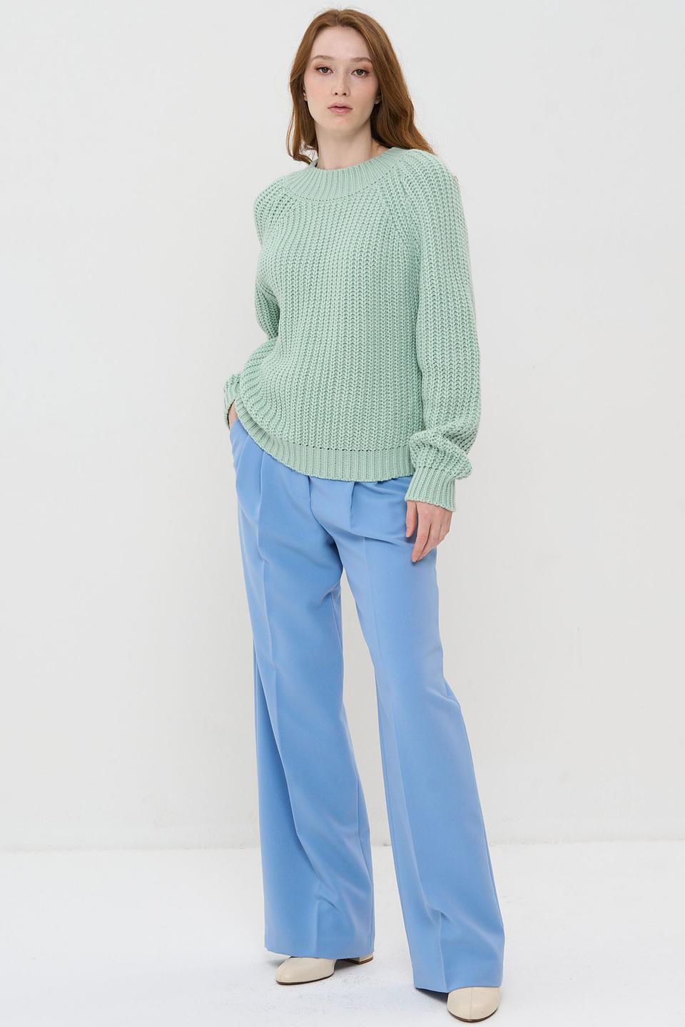 Джемпер BE YOU вязаный мятный