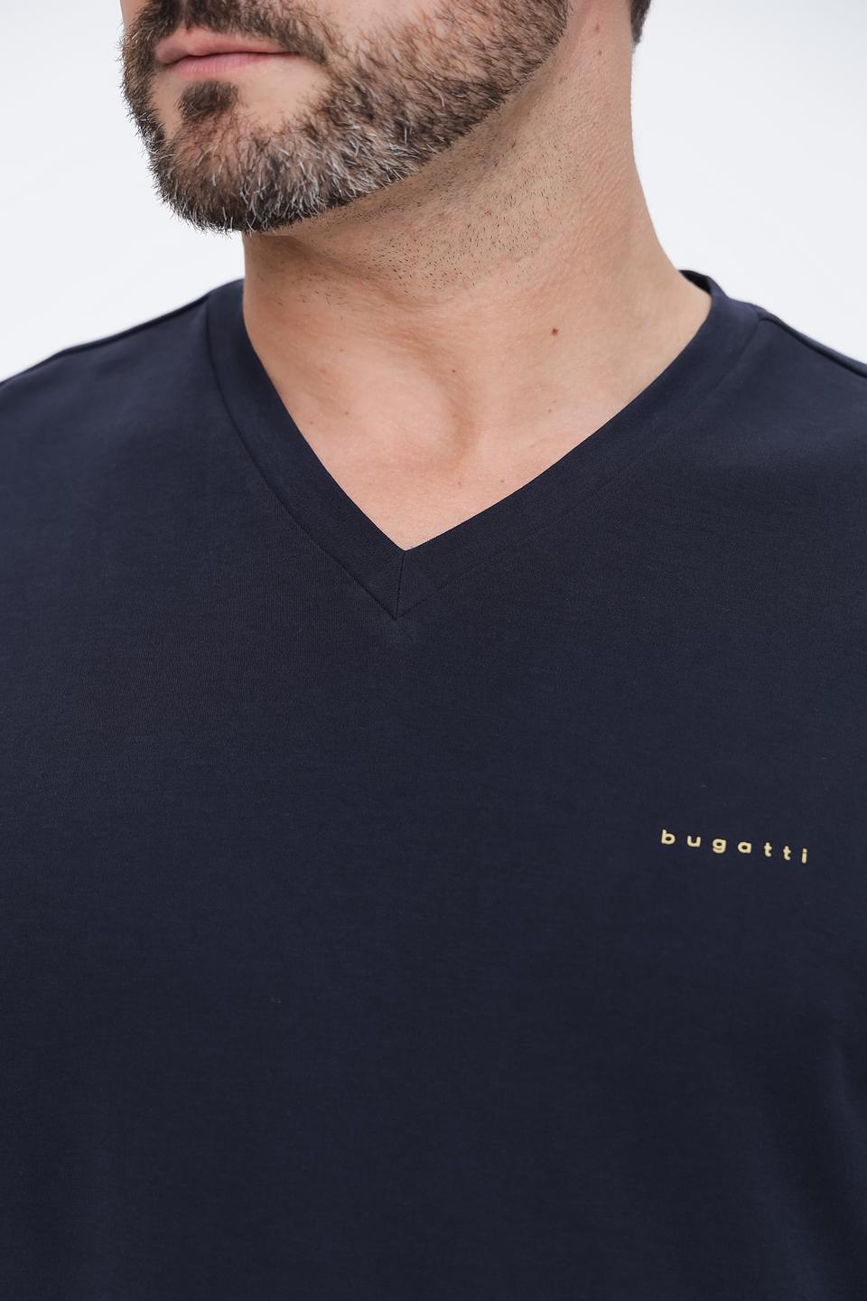 Футболка Bugatti V-neck темно-синяя