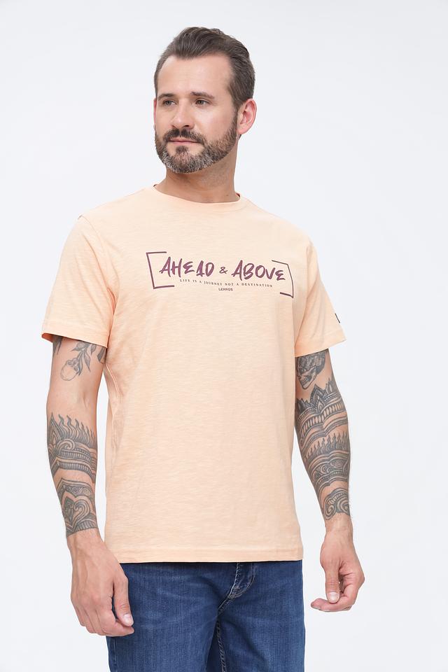 Футболка Lerros с принтом персиковый