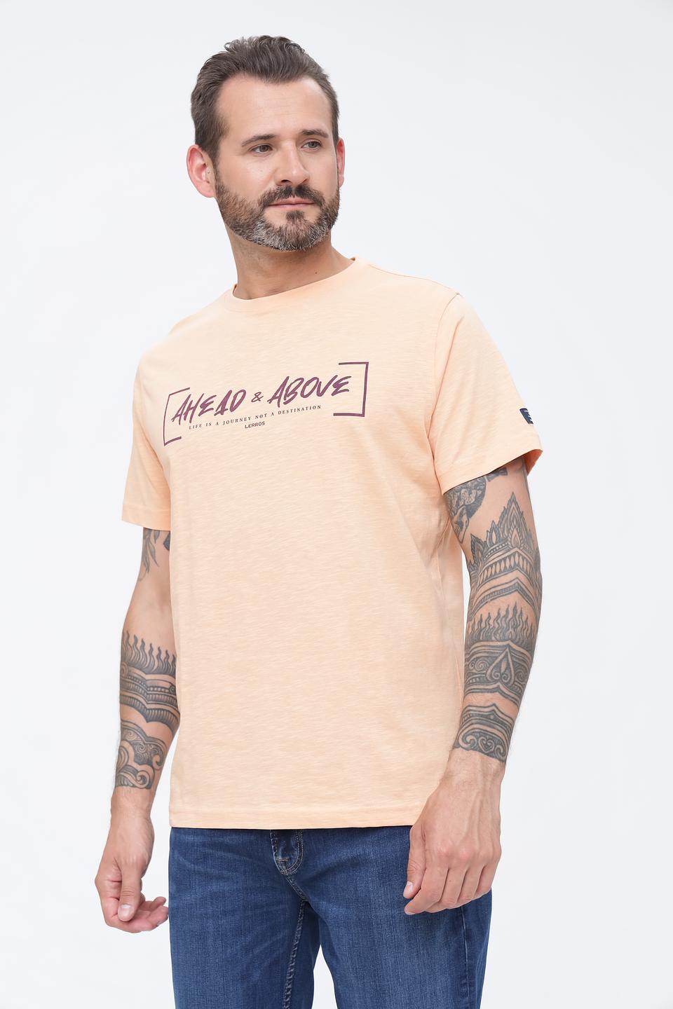 Футболка Lerros с принтом персиковый