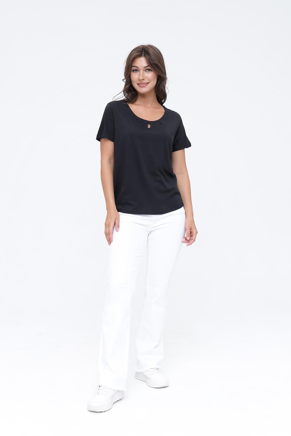 Футболка Broadway с вырезом чёрная