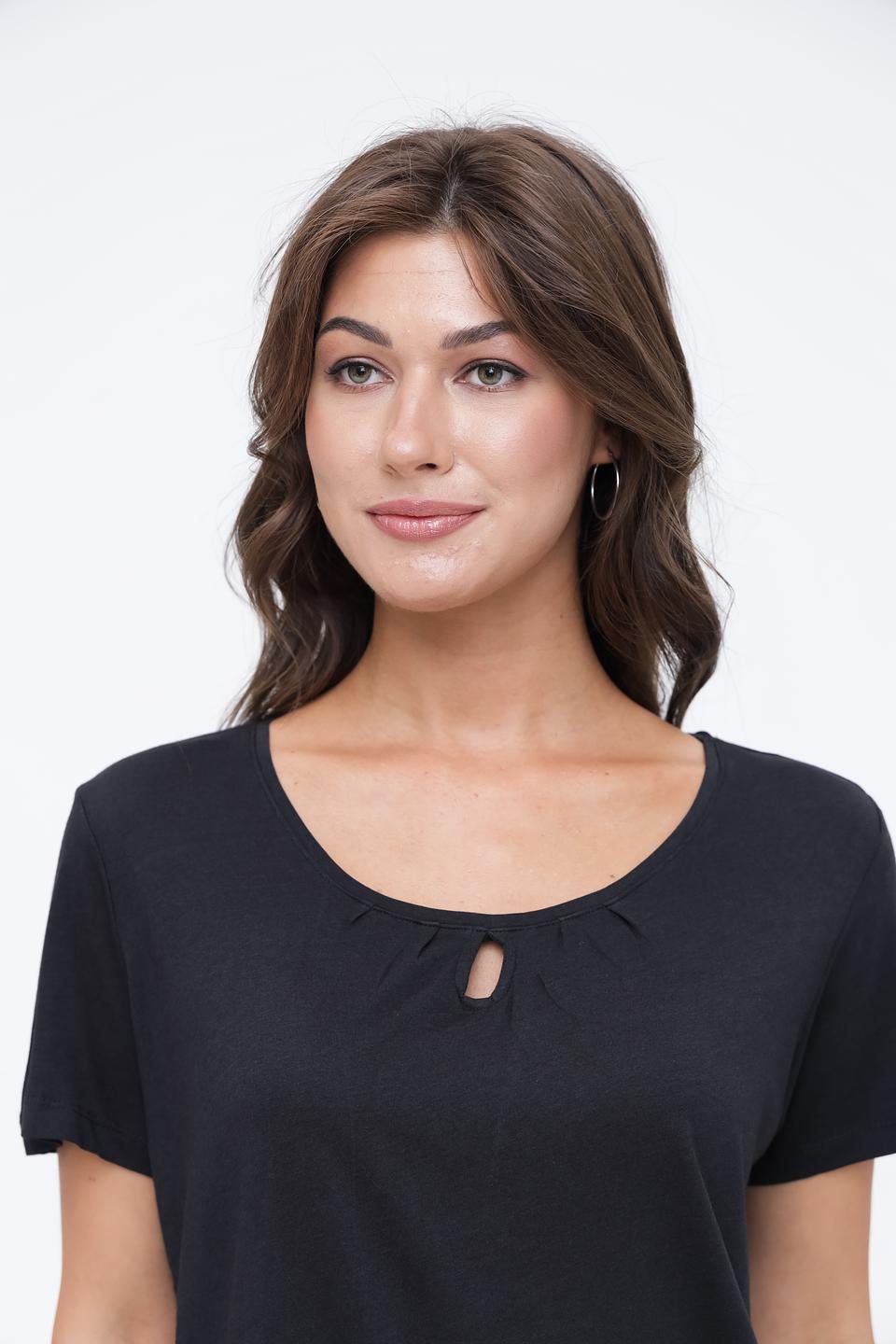 Футболка Broadway с вырезом чёрная