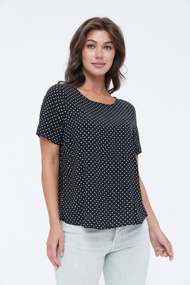 Блуза Broadway в горошек чёрный