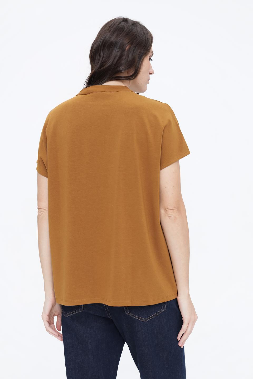 Блуза Oui с карманом горчичный