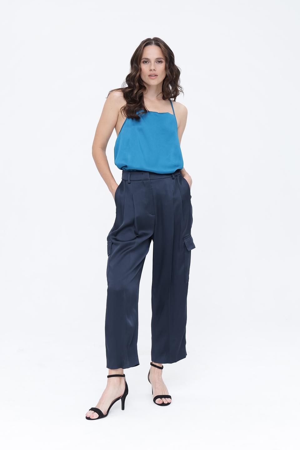 Топ на бретелях Luisa Cerano бирюзовый