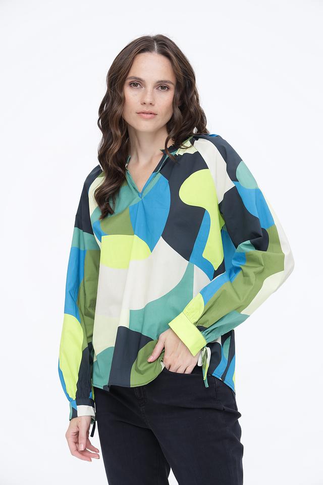 Блуза Oui с геометрическим принтом