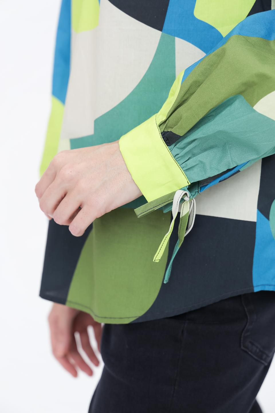 Блуза Oui с геометрическим принтом