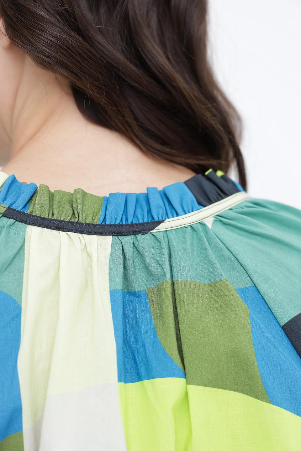 Блуза Oui с геометрическим принтом