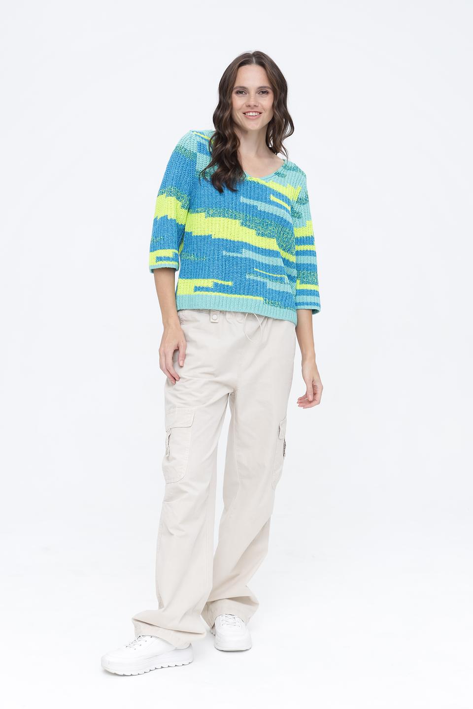 Пуловер Oui с v-образным вырезом