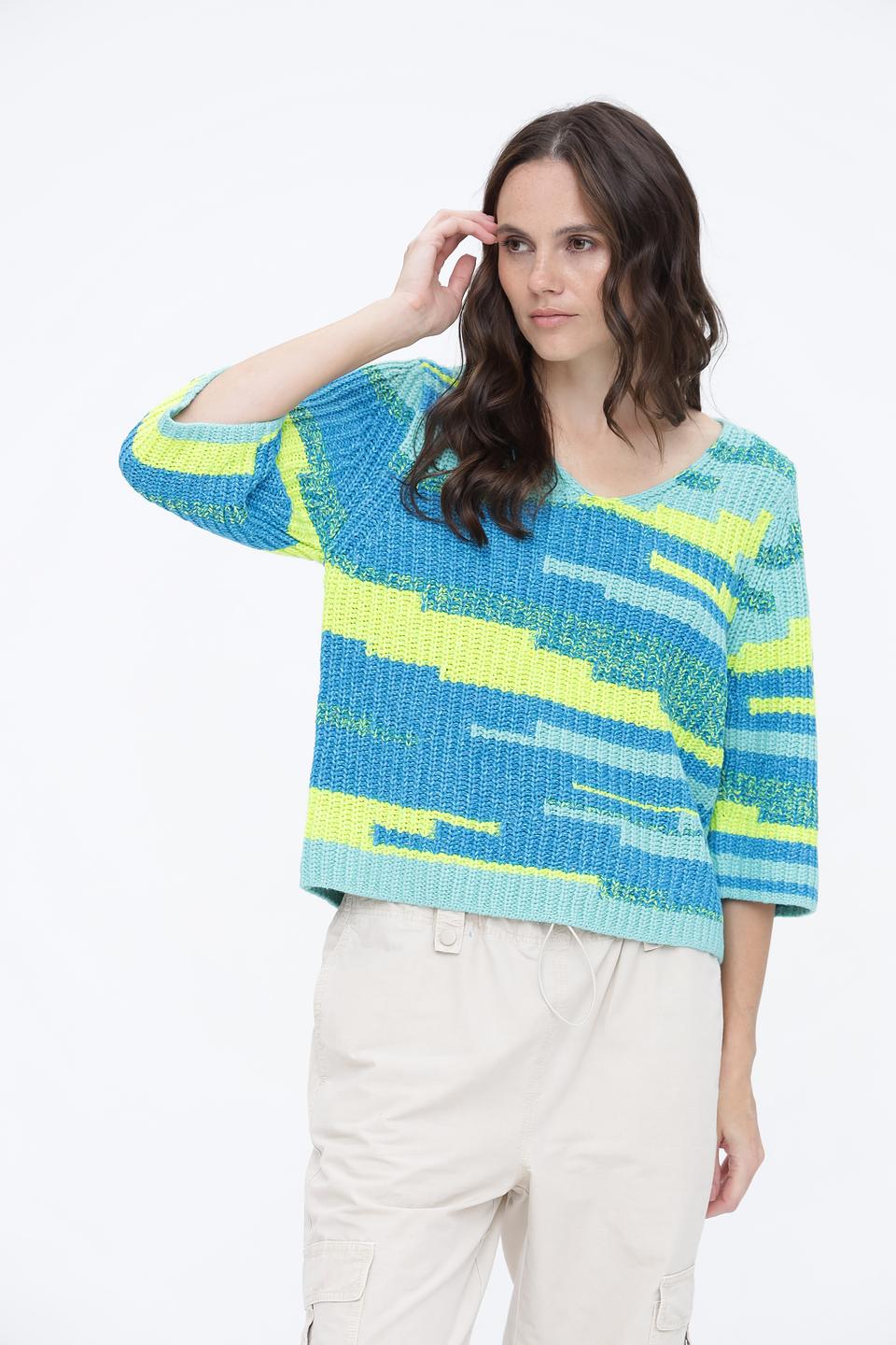 Пуловер Oui с v-образным вырезом