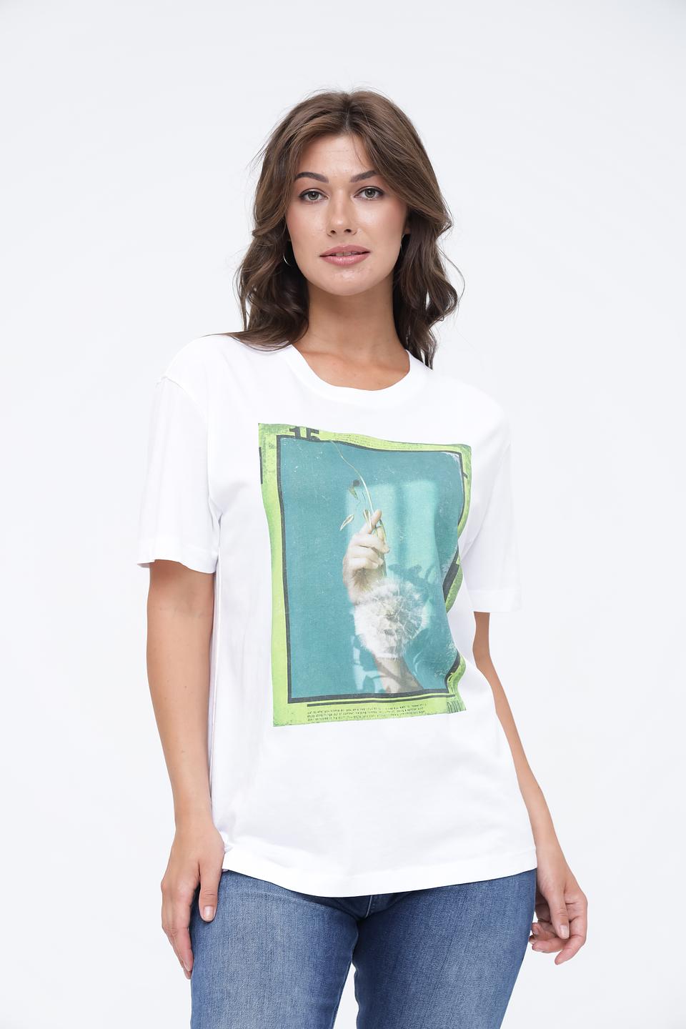 Футболка Oui с принтом кота