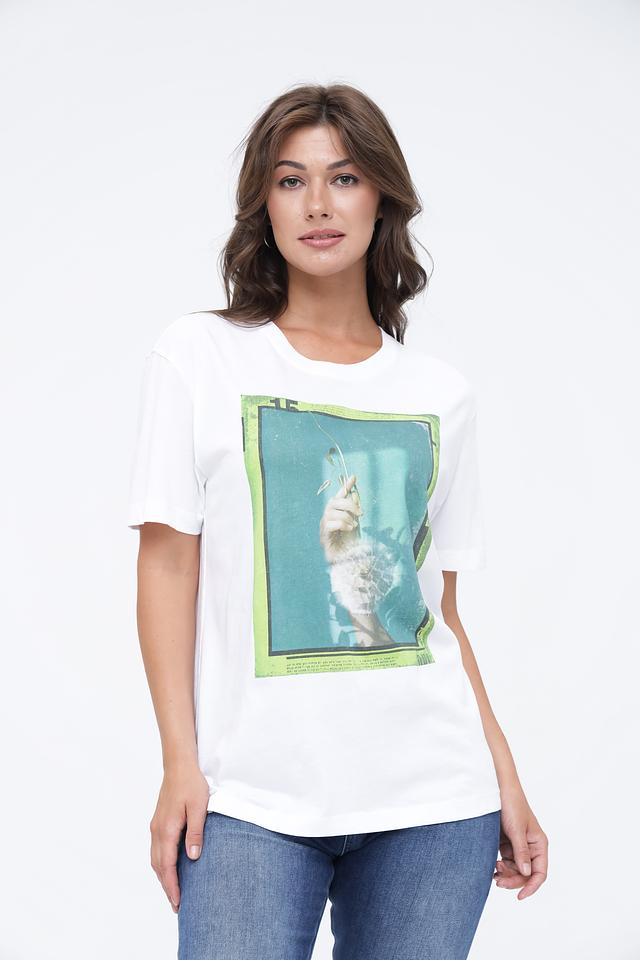 Футболка Oui с принтом кота