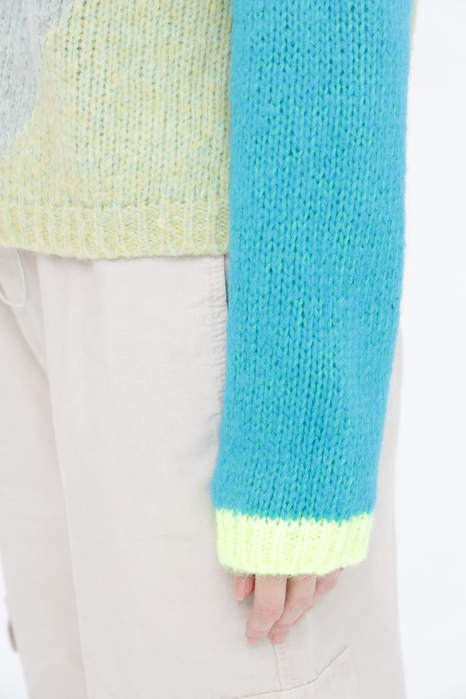 Пуловер Oui разноцветный