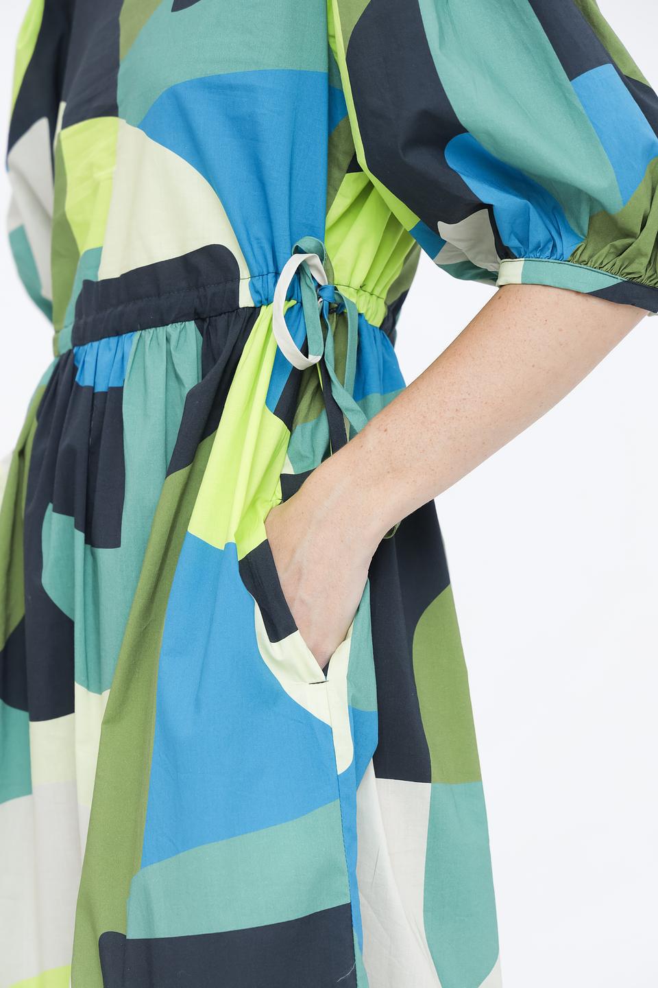 Платье Oui с геометрическим принтом