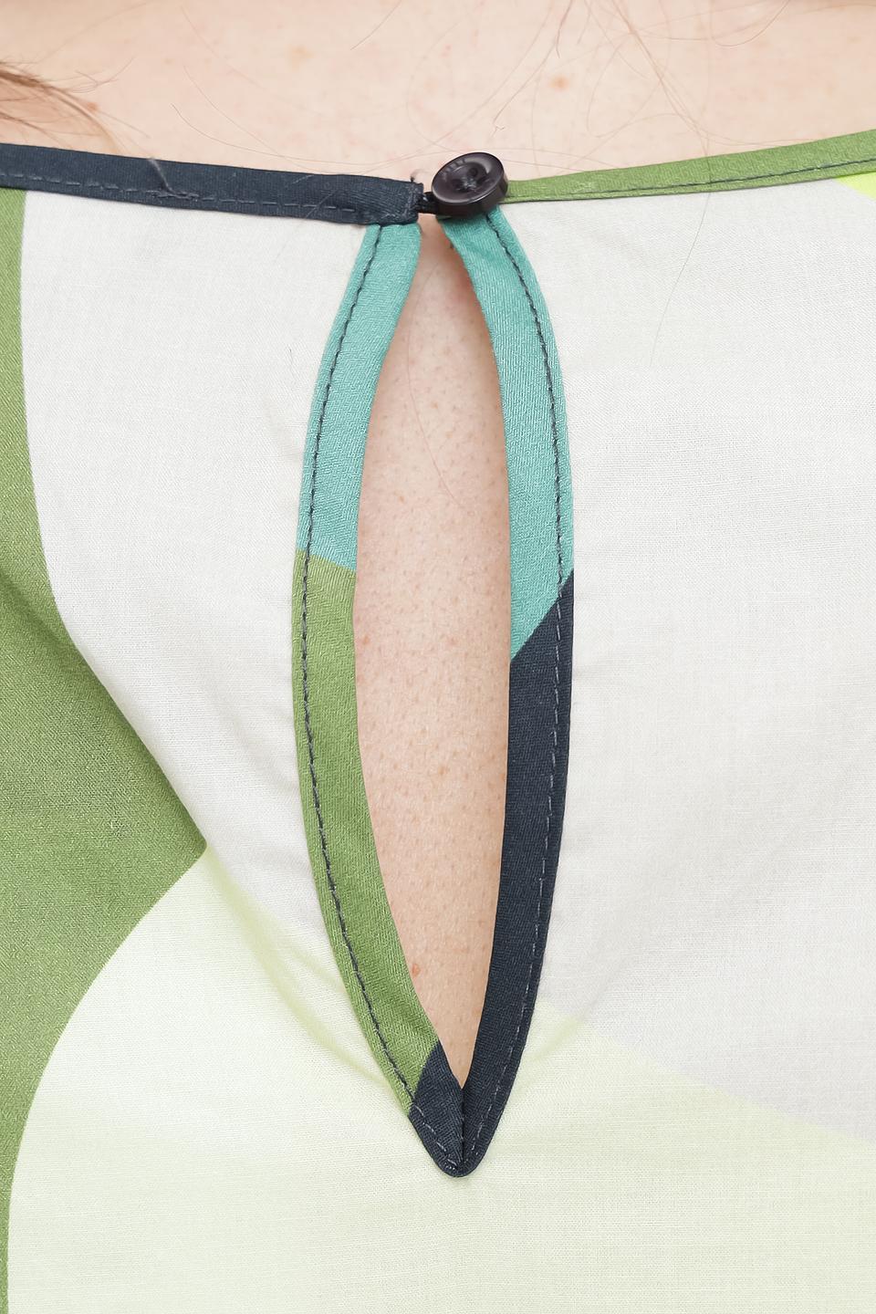 Платье Oui с геометрическим принтом