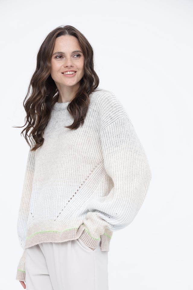 Пуловер Marc Cain с зелёной отделкой