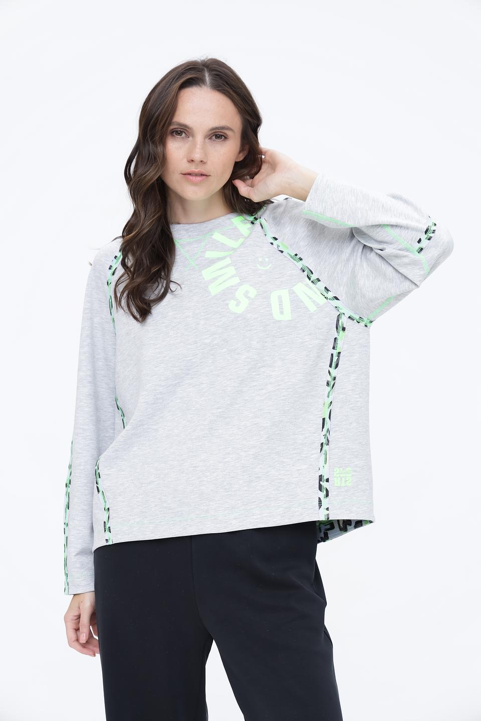 Пуловер Marc Cain с принтом "Smile"