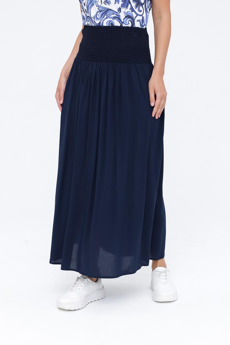 Юбка Monari темно-синяя с резинкой