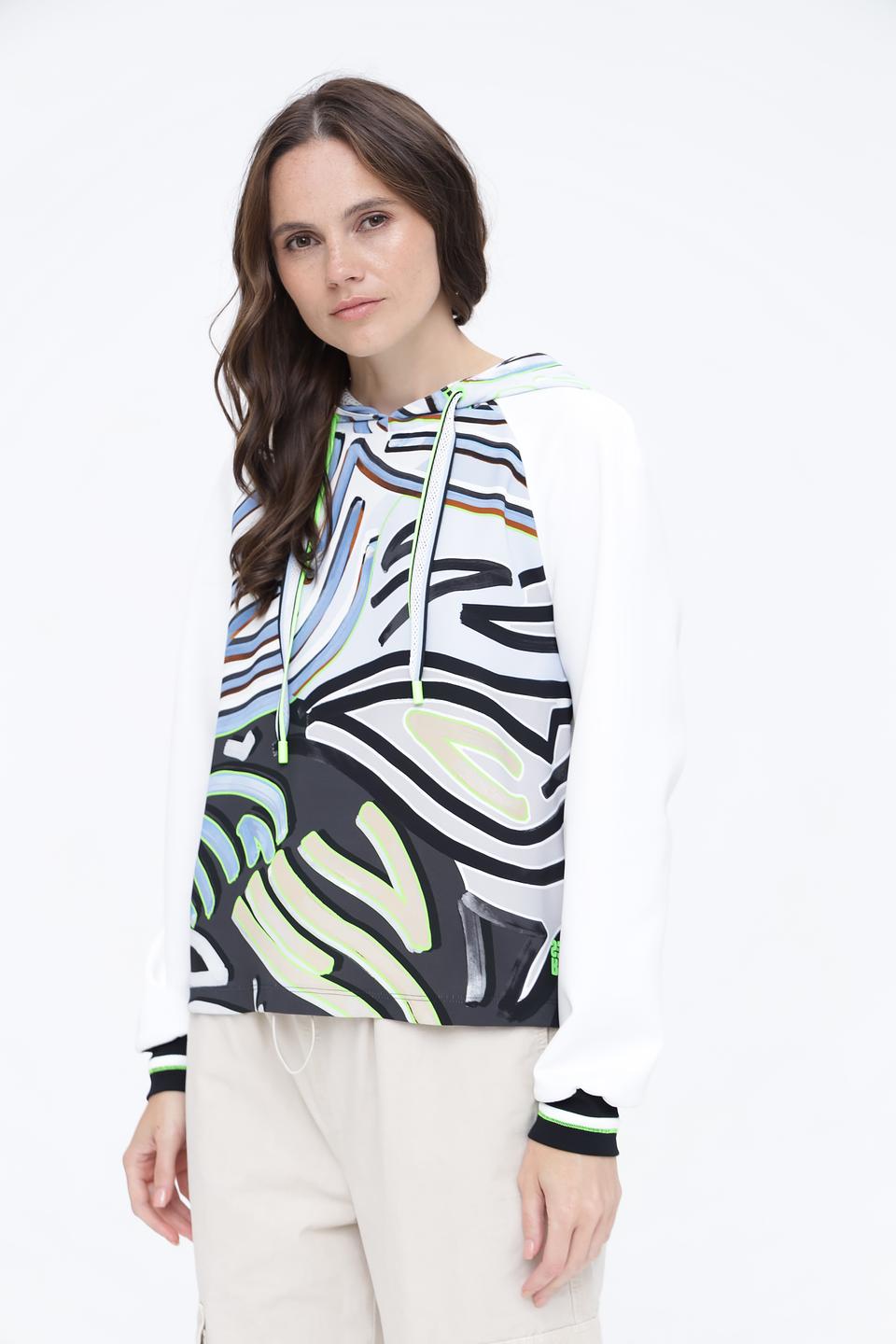 Пуловер Marc Cain с принтом