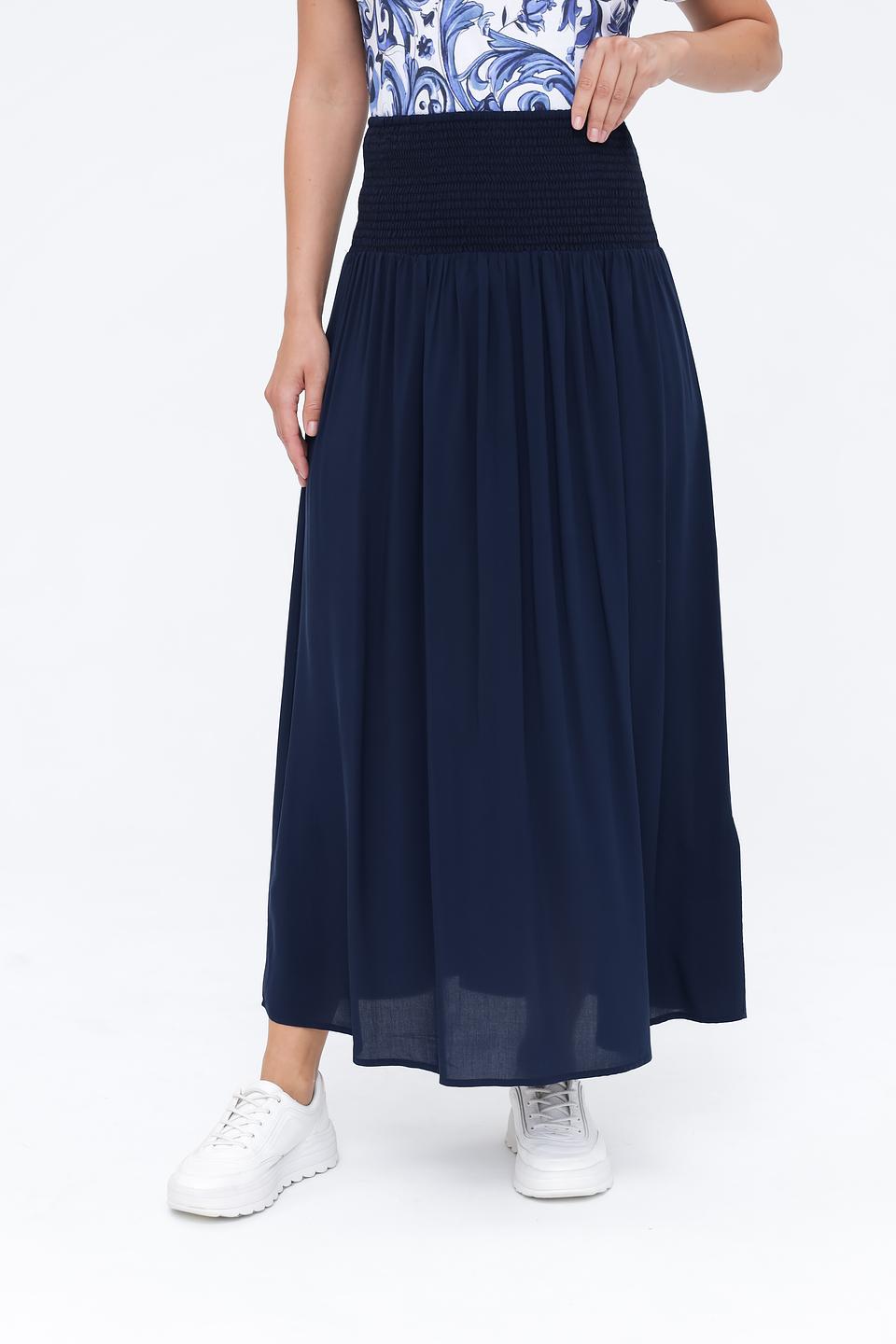 Юбка Monari темно-синяя с резинкой