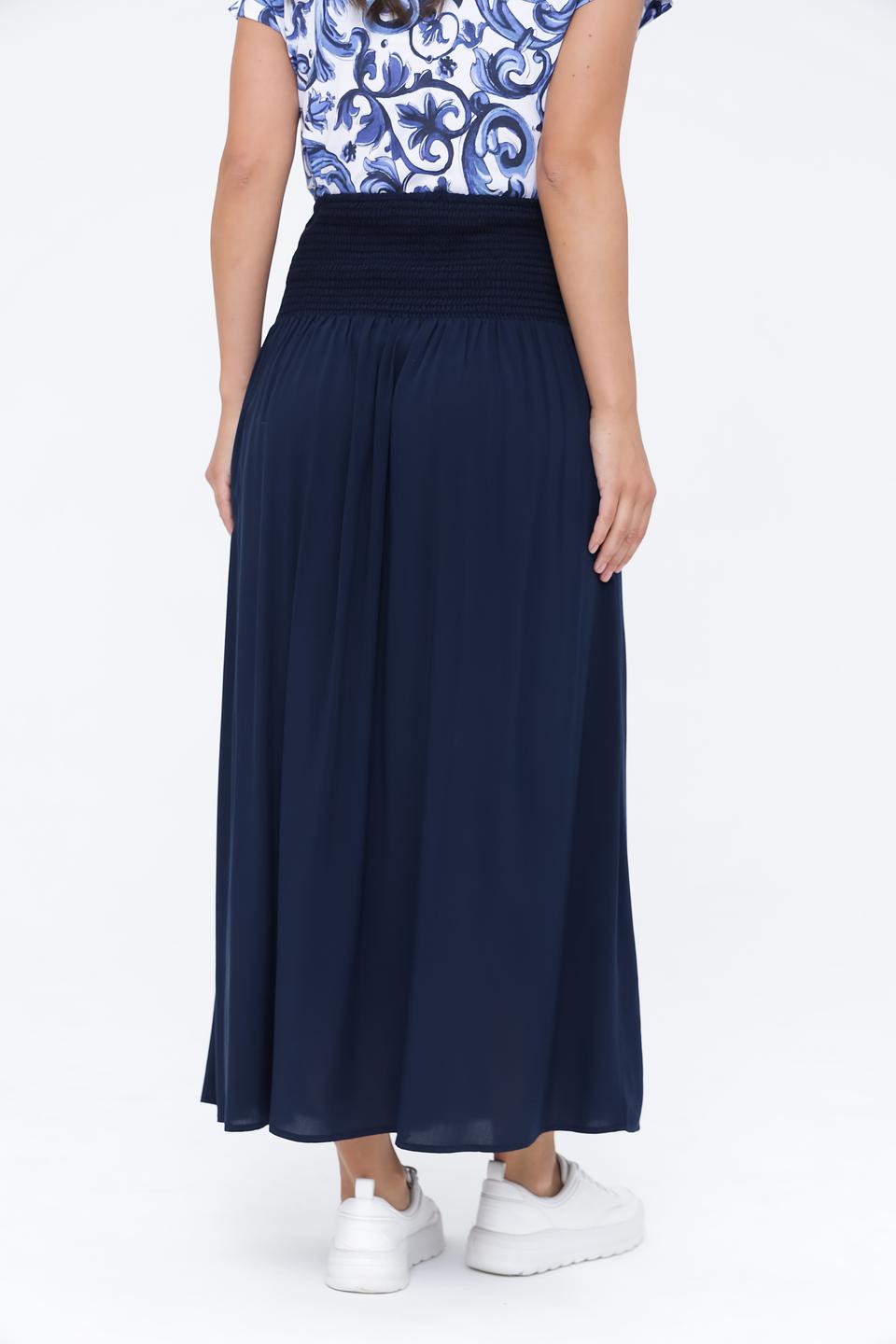 Юбка Monari темно-синяя с резинкой