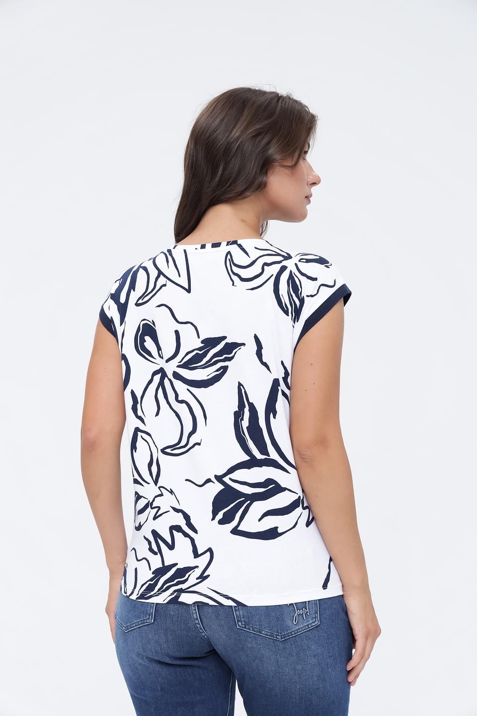 Топ Monari с морским принтом