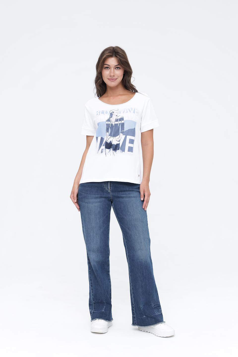 Футболка Monari с принтом Blue Wave