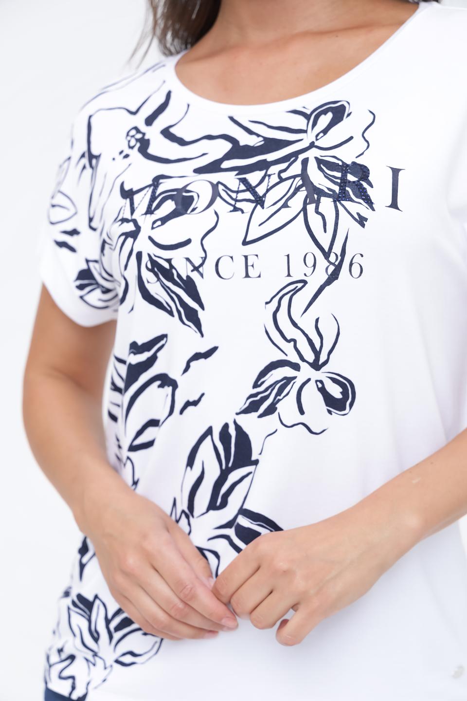 Футболка Monari с цветочным принтом