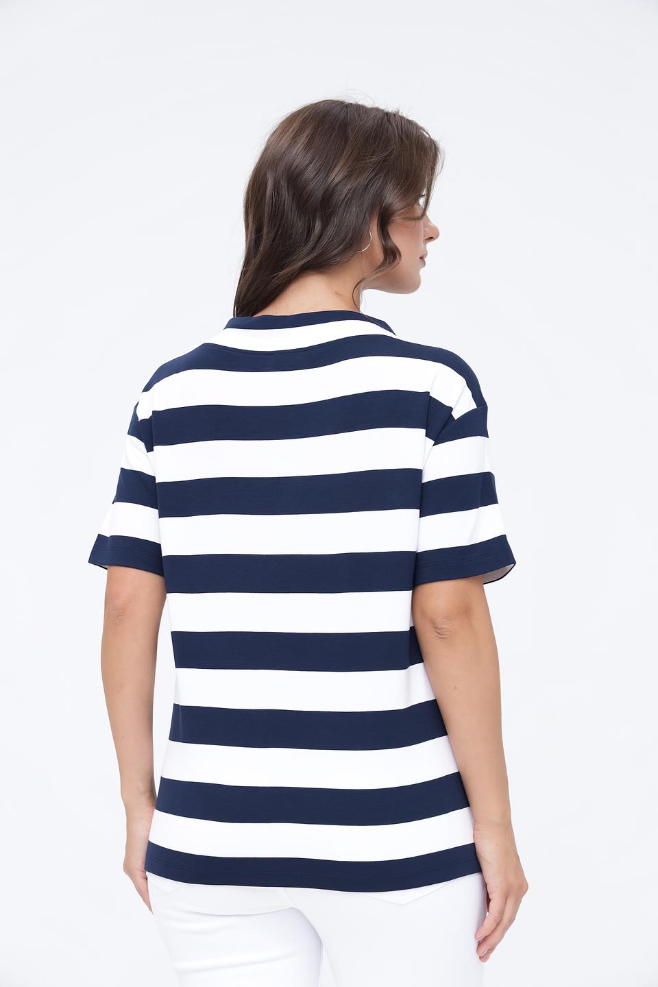 Пуловер Monari в полоску