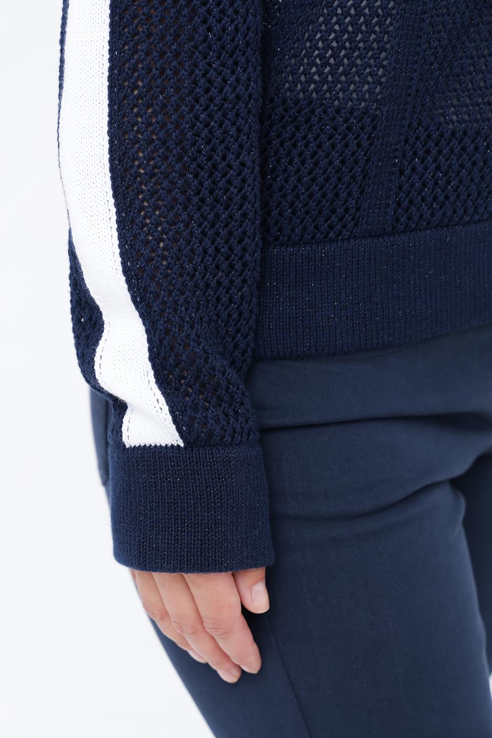 Жакет Monari с вышивкой синий