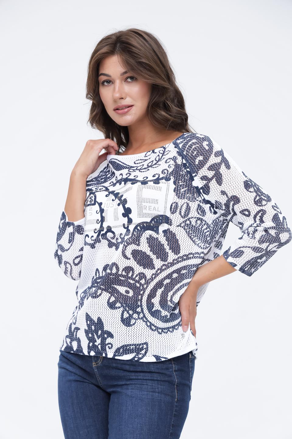 Пуловер Monari с принтом