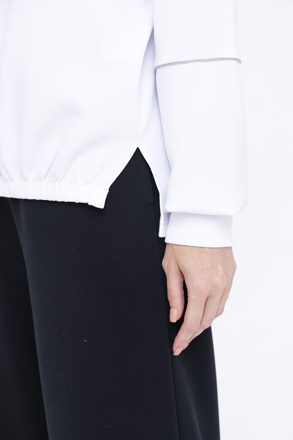 Пуловер Beatris женский белый оверсайз