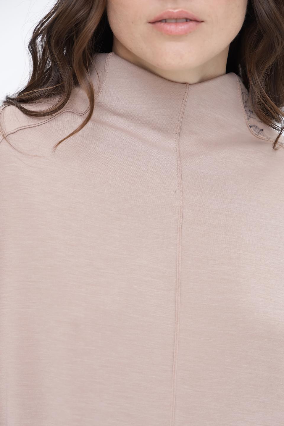 Платье Beatris с кружевом бежевое