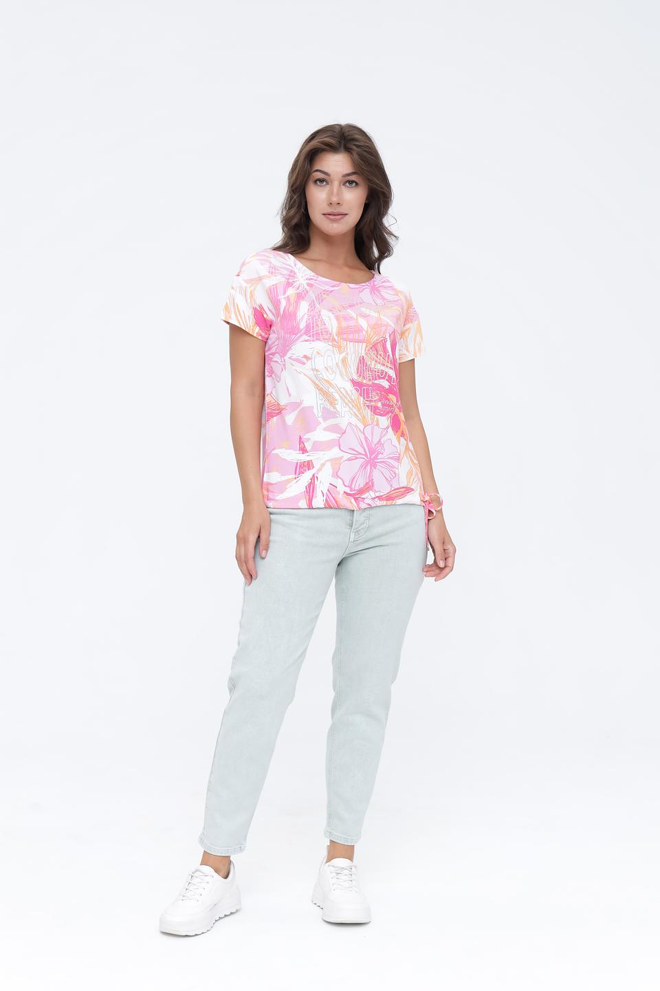 Футболка Monari с тропическим принтом