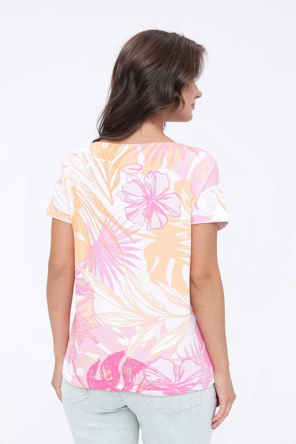 Футболка Monari с тропическим принтом
