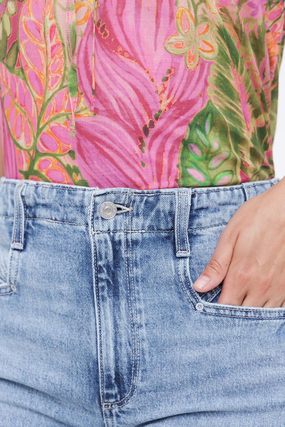 Джинсы Guess с потертостями голубые