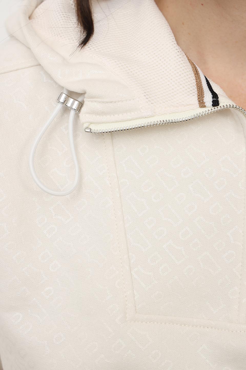 Джемпер Boss Black с молнией кремовый