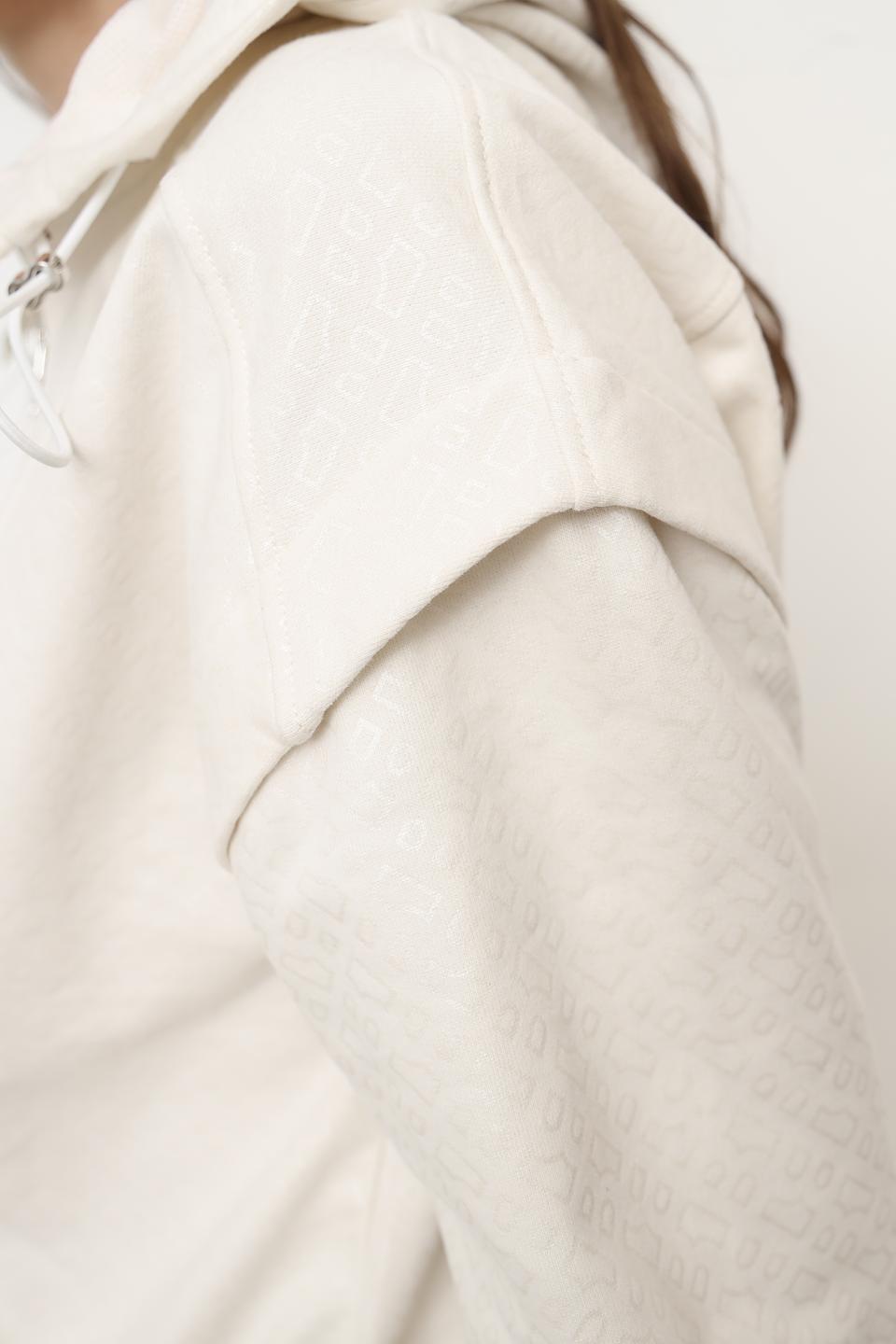 Джемпер Boss Black с молнией кремовый