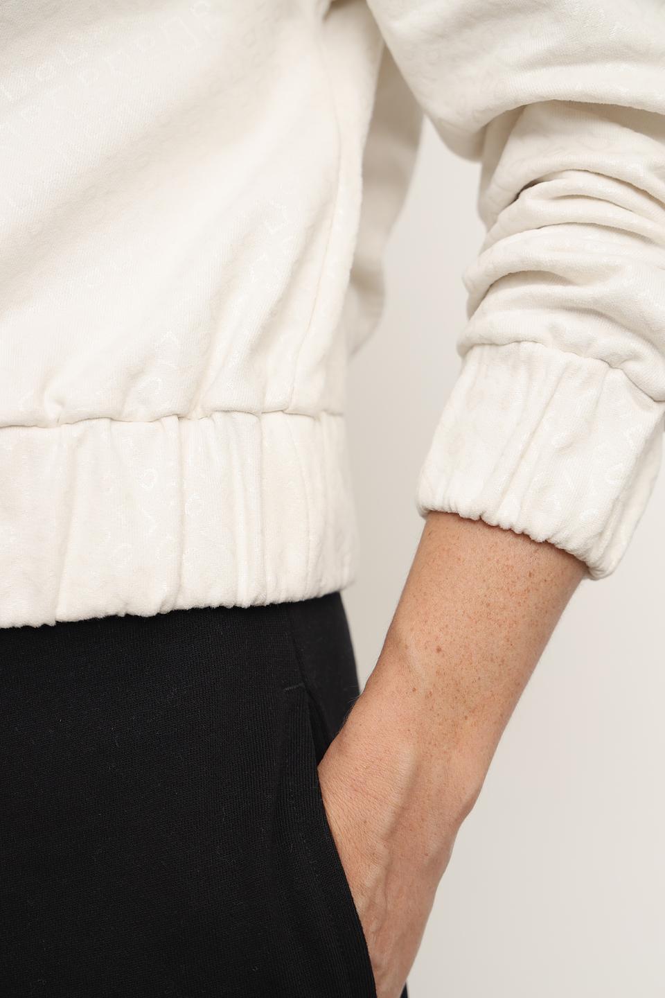 Джемпер Boss Black с молнией кремовый