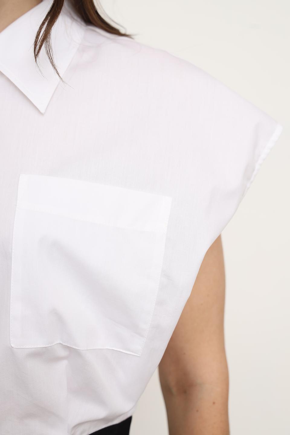 Рубашка Hugo женская белая с коротким рукавом