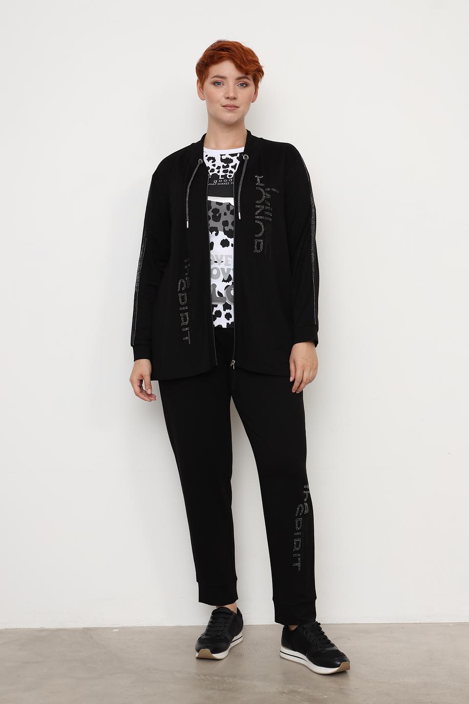 Кардиган Doris Streich чёрный с декором