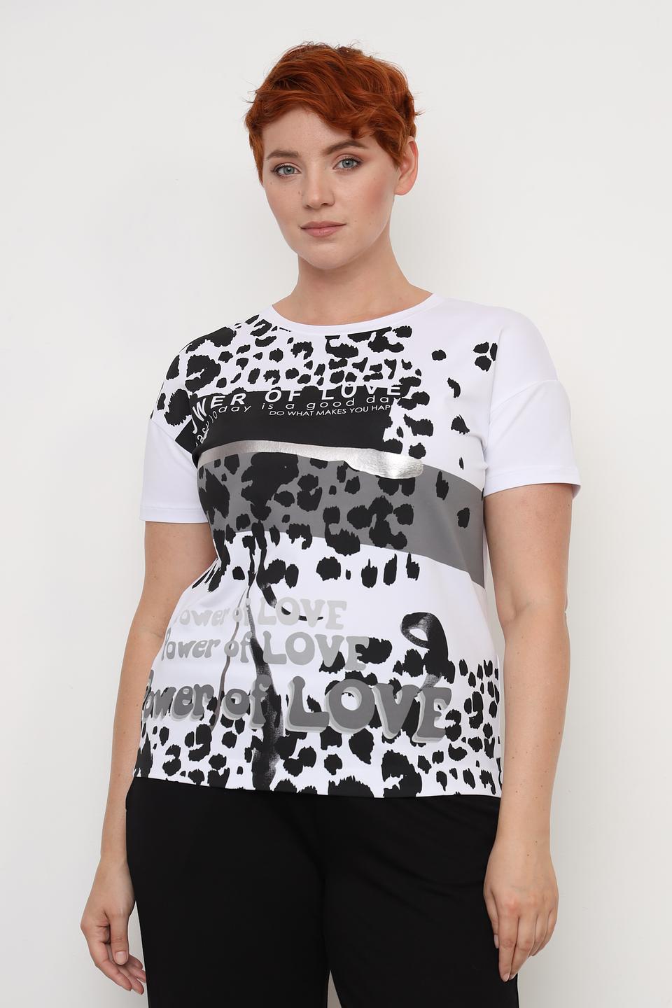 Футболка Margittes с леопардовым принтом