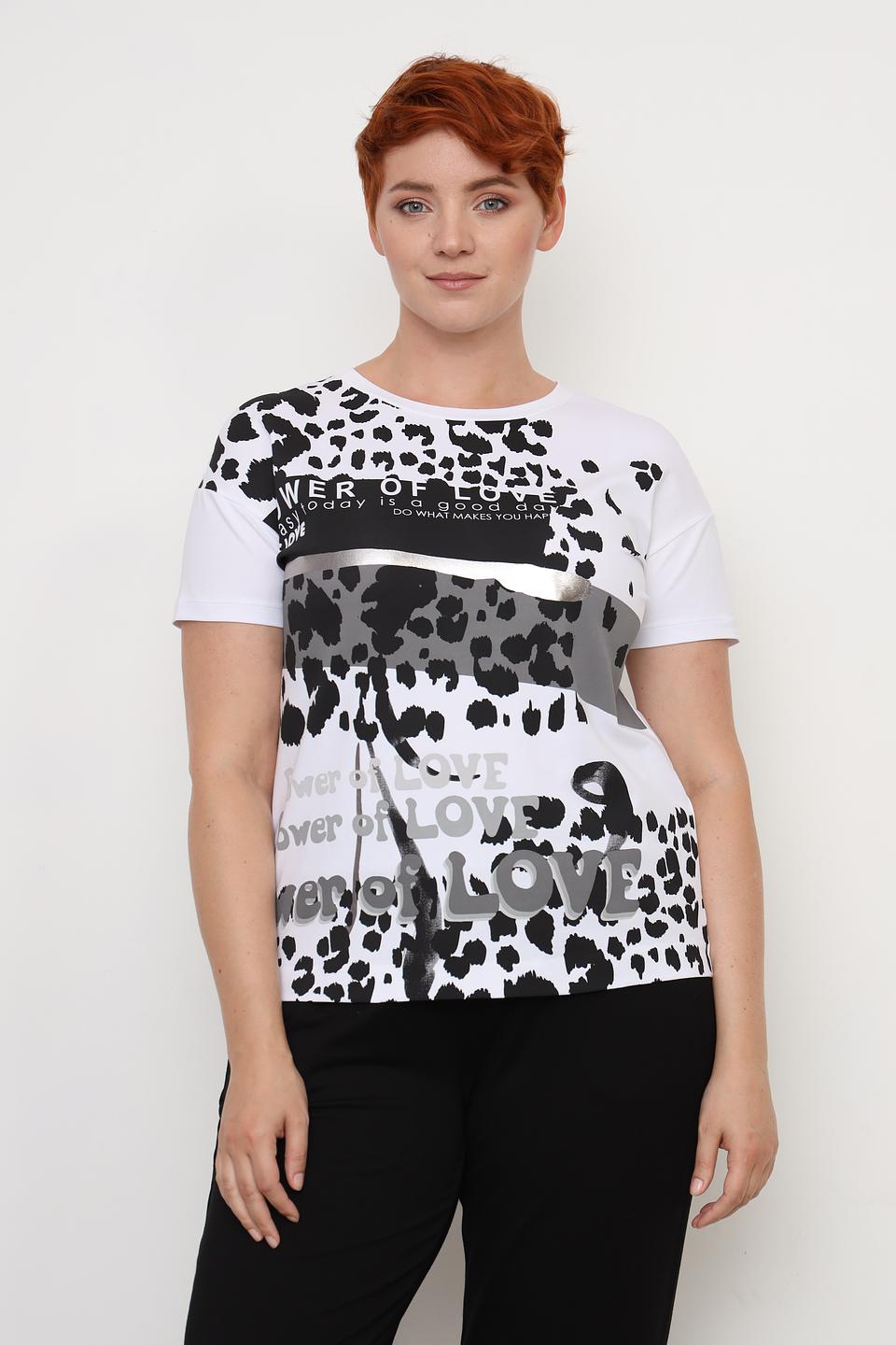 Футболка Margittes с леопардовым принтом