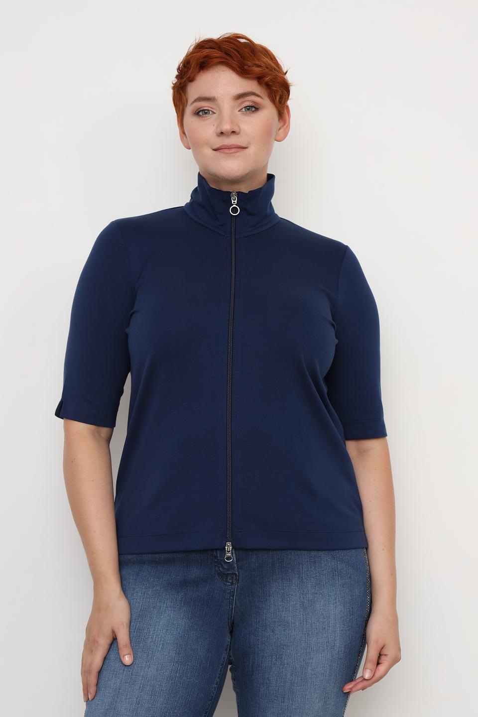 Пуловер Margittes с молнией синий