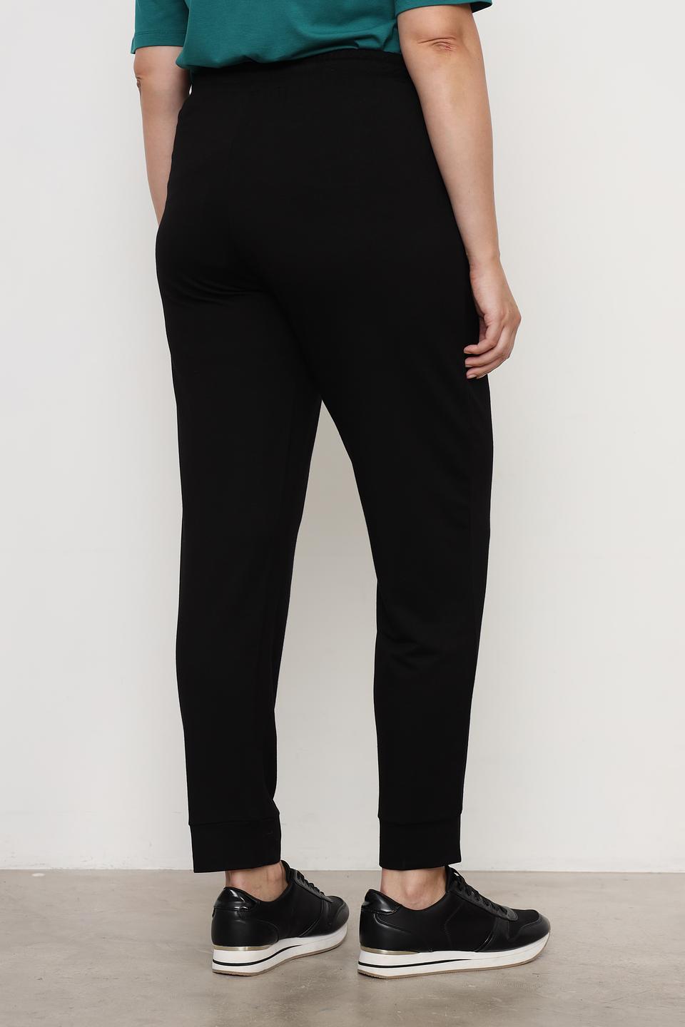 Брюки Doris Streich с логотипом чёрные